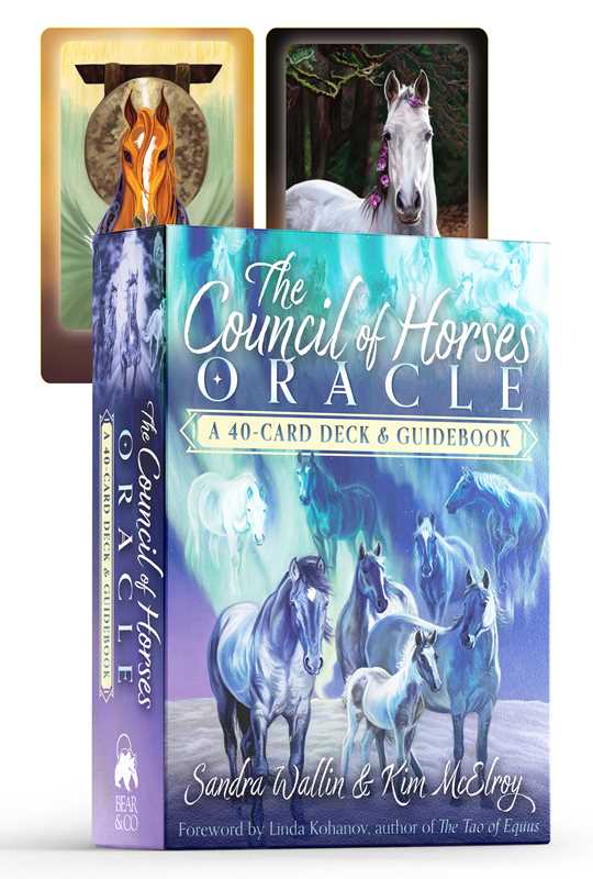 Council of Horses Oracle 40-card deck and guidebook box set by Sandra Wallin and Kim McElroy