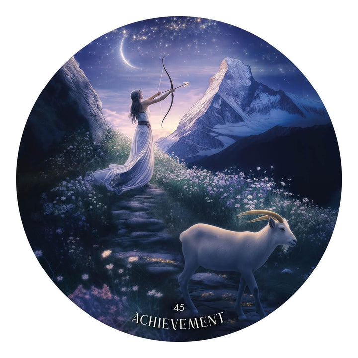 Achievement card from The Dark Moon Oracle by Yasmin Boland