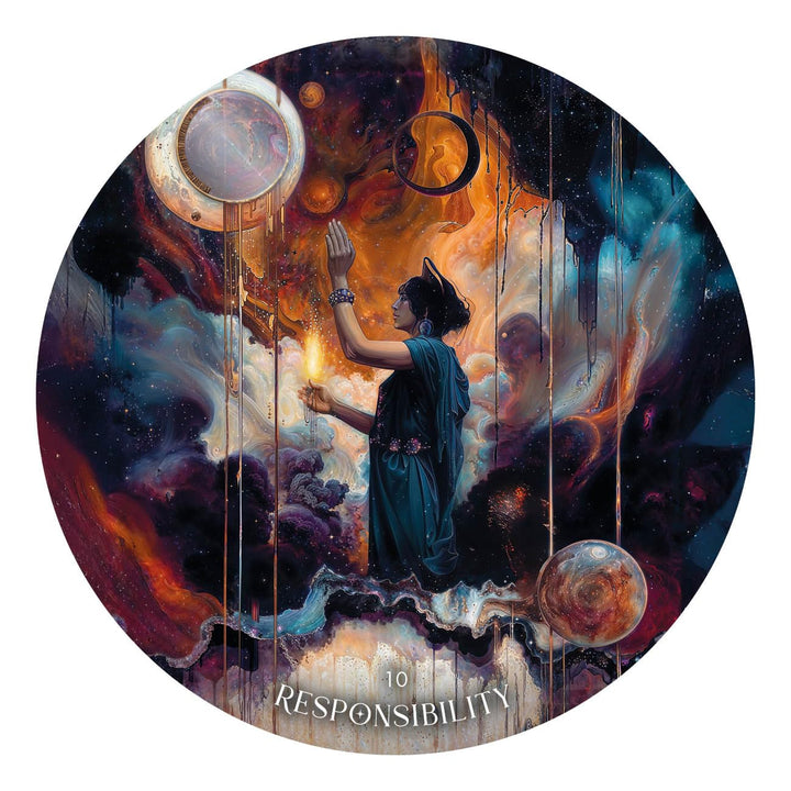 Responsibility card from The Dark Moon Oracle by Yasmin Boland