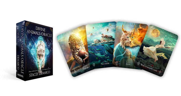 Divine Animals Oracle cards spread showing animal spirits and deity connections