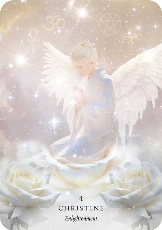 Divine Feminine Archangel Oracle master angel card 4 Christine example by Claire Stone