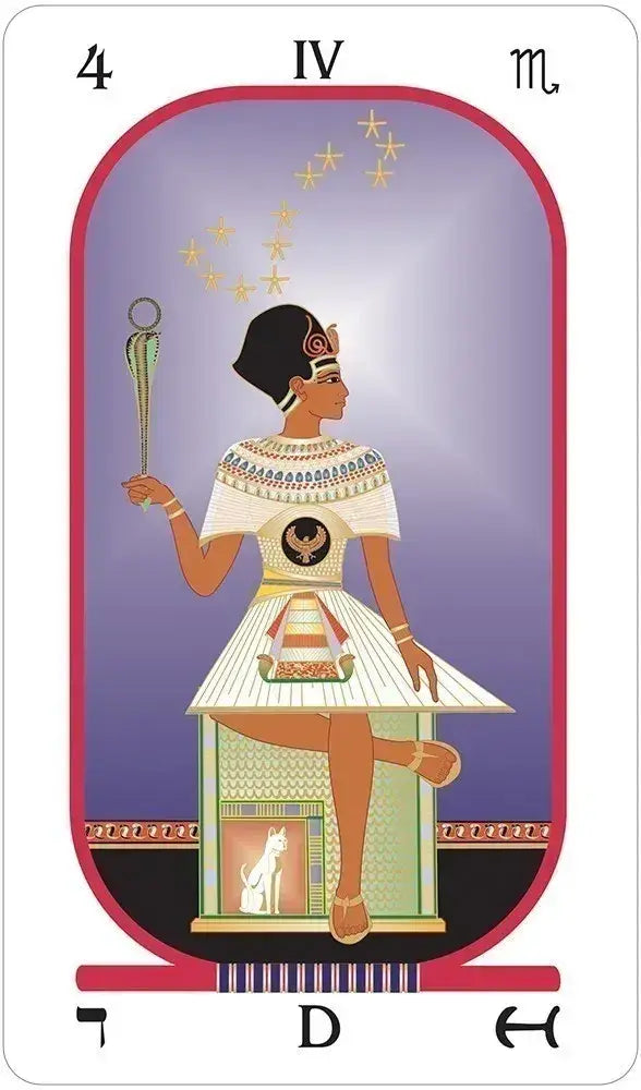 Close-up of Brotherhood of Light Tarot cards used by astrologer Doris Chase Doane for divination