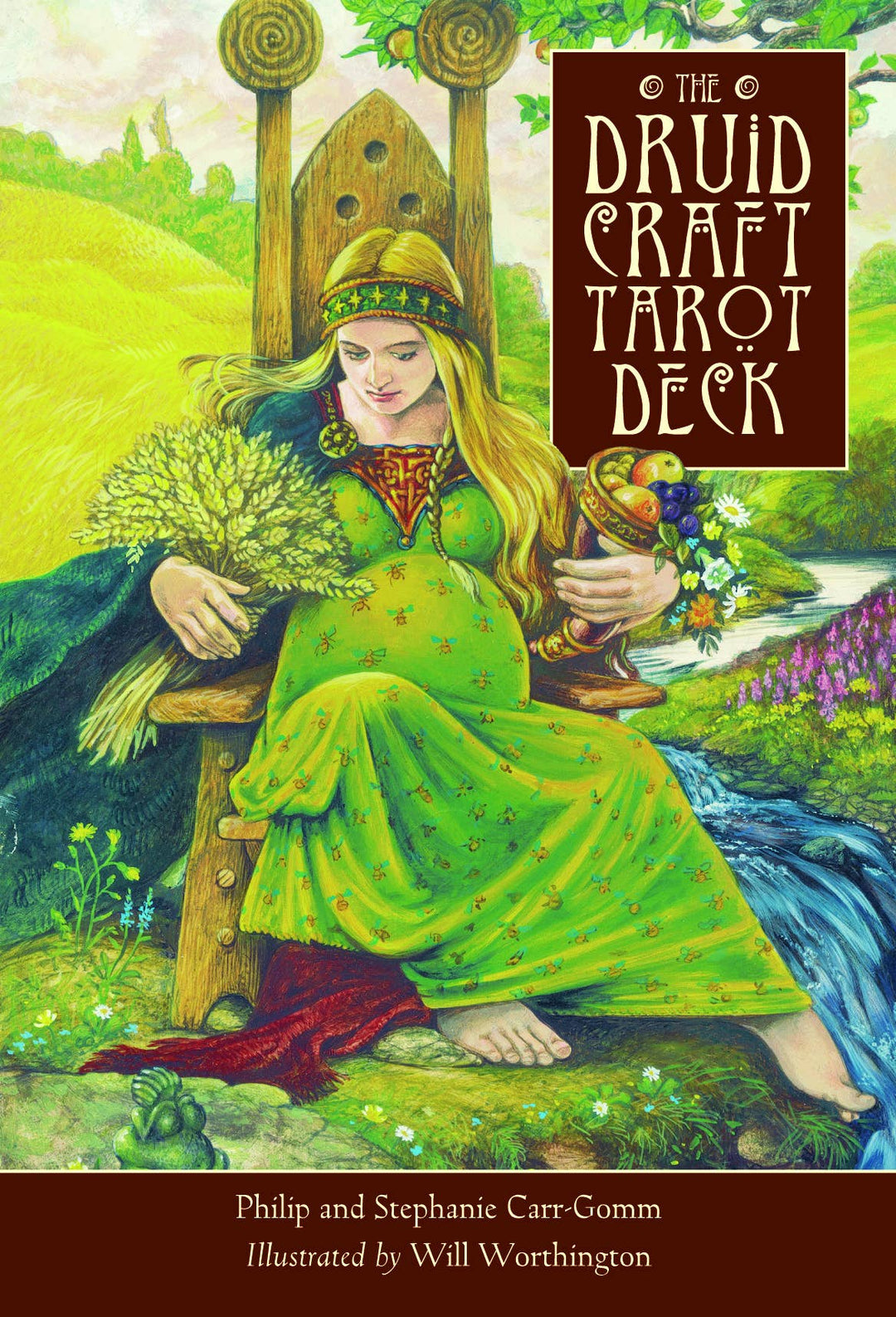 The Druidcraft Tarot box cover featuring Celtic knotwork and nature-based artwork — by Philip and Stephanie Carr-Gomm