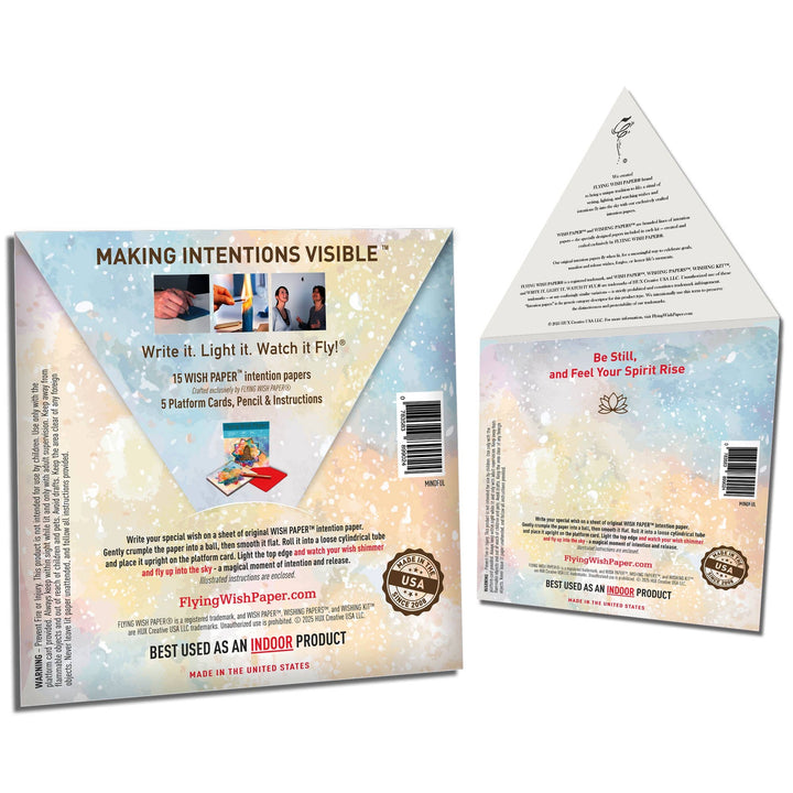 Flying Wish Paper® Mindful Intention Kit — Write It, Light It, Watch It Fly
