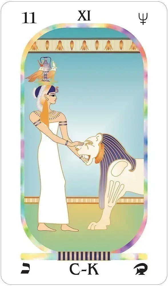 Major Arcana cards from Brotherhood of Light Egyptian Tarot with Kabbalistic and astrological symbols