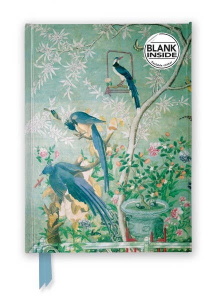 John James Audubon A Pair of Magpies blank journal — Flame Tree embossed foil hardcover with magnetic closure