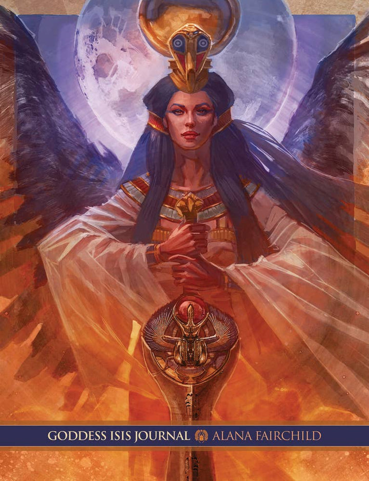 Goddess Isis Journal by Alana Fairchild – deluxe spiritual journal cover with Egyptian goddess artwork by Jimmy Manton
