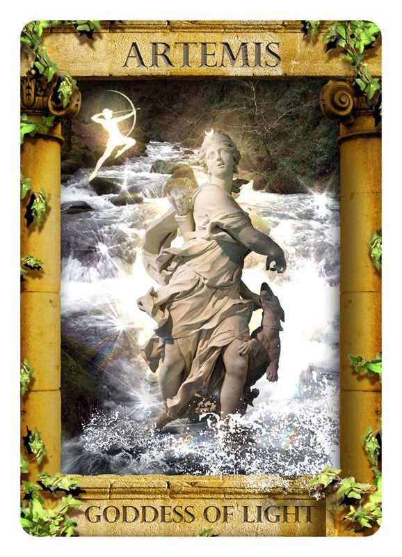 Greek Mythology Reading Cards single card example Artemis —  Greek gods oracle