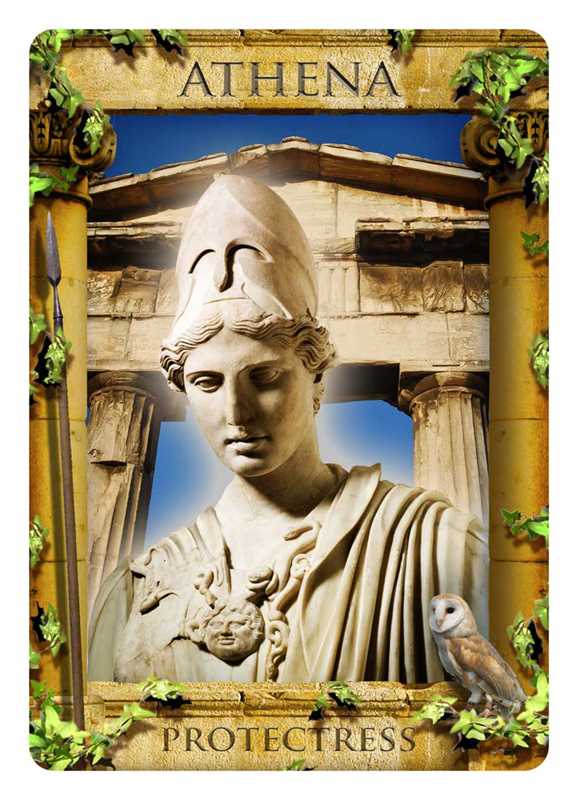 Greek Mythology Reading Cards single card example Athena —  Greek gods oracle