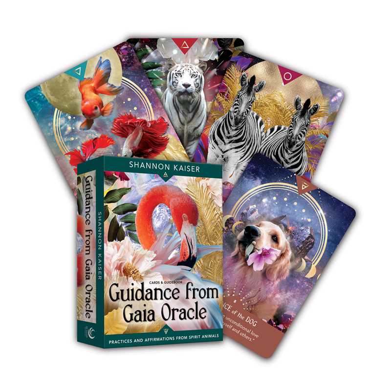 Guidance from Gaia Oracle box with fanned animal spirit guide cards by Shannon Kaiser