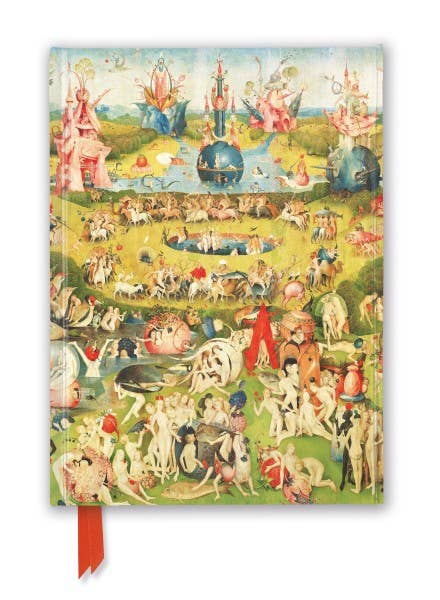 Hieronymus Bosch Garden of Earthly Delights embossed hardcover journal with foil stamping and magnetic closure – Flame Tree