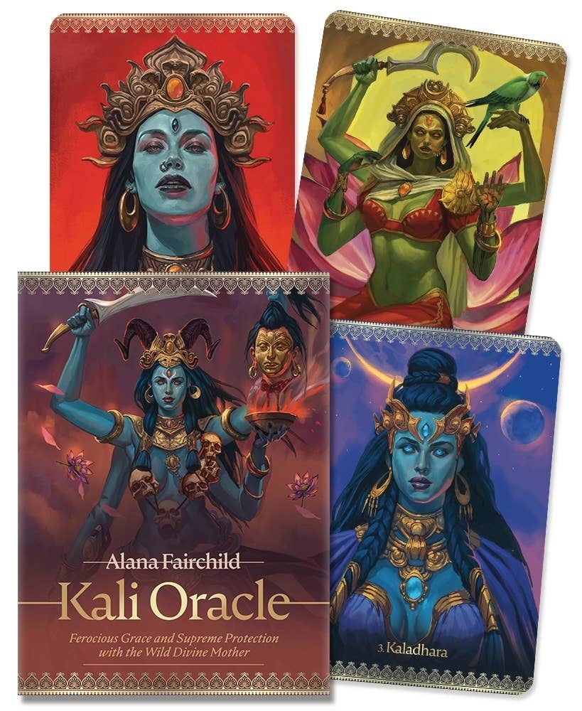 Kali Oracle Cards by Alana Fairchild and Jimmy Manton — 44-card shadow work and divine protection oracle deck