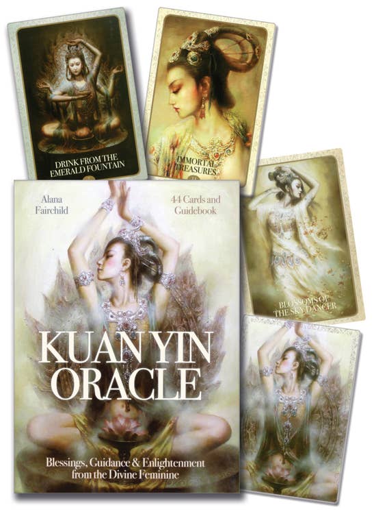 Kuan Yin Oracle Cards by Alana Fairchild and Zeng Hao — 44-card Buddhist goddess oracle deck