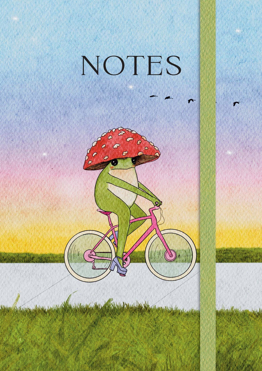 The Little Frog premium lined notebook with flexibound cover, elastic closure and ribbon marker by Hachette Book Group