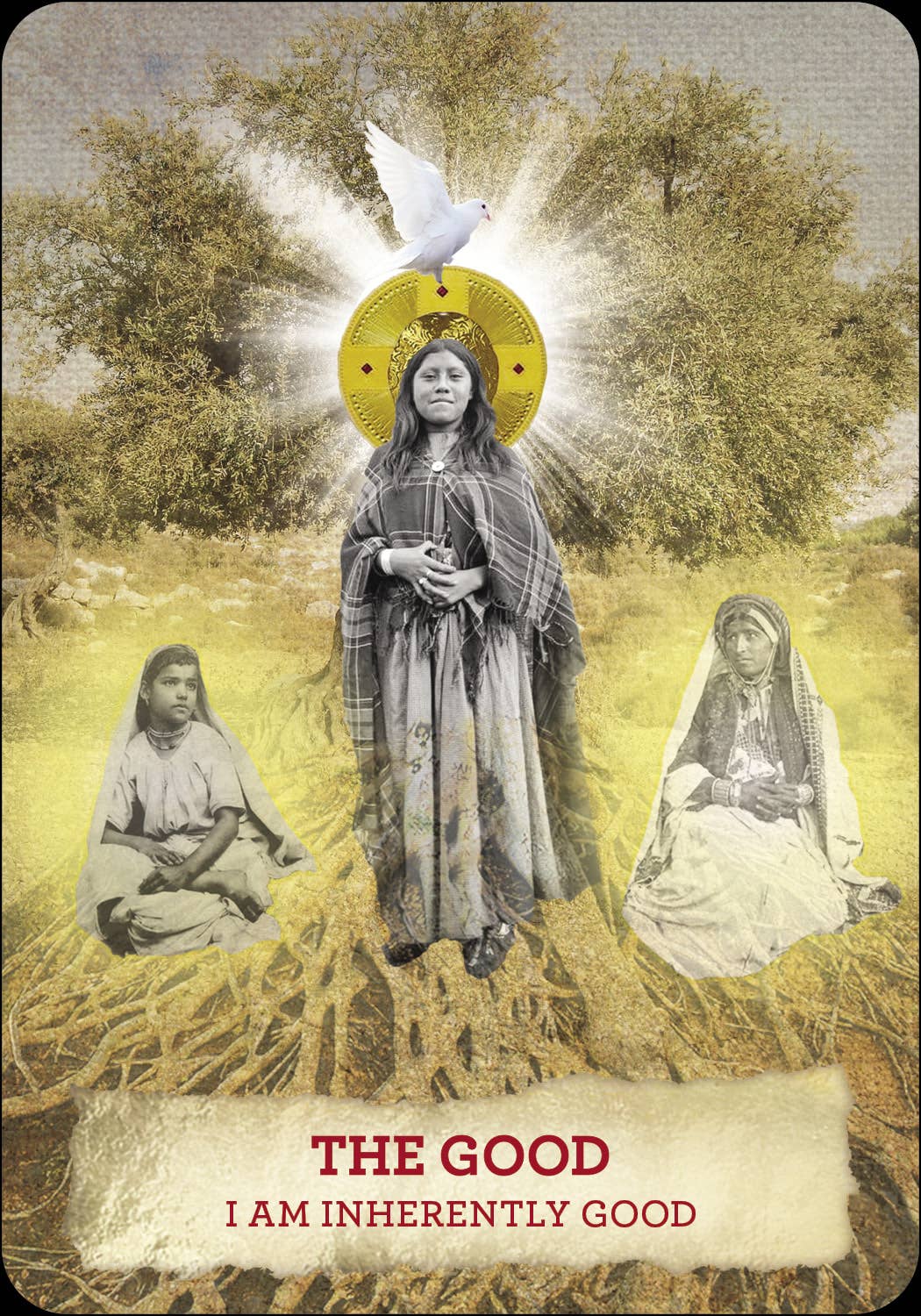 Mary Magdalene Oracle individual card with spiritual teaching artwork by Meggan Watterson