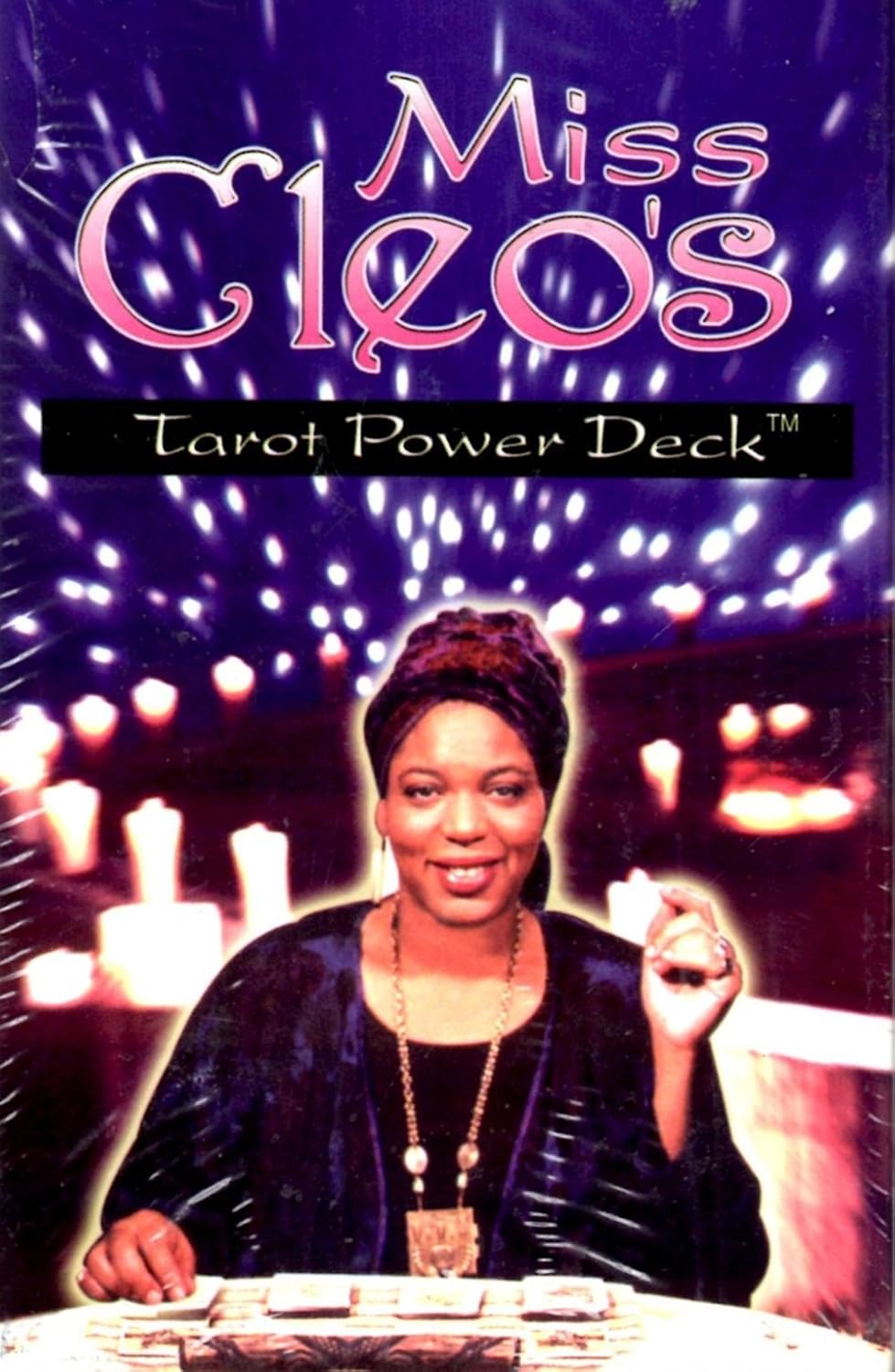 Miss Cleo Tarot Power Deck vintage 2001 box in shrink wrap, new old stock from Psychic Readers Network era