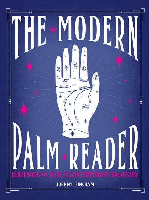 Modern Palm Reader complete palmistry kit in slipcase box with guidebook and 25 flashcards by Johnny Fincham