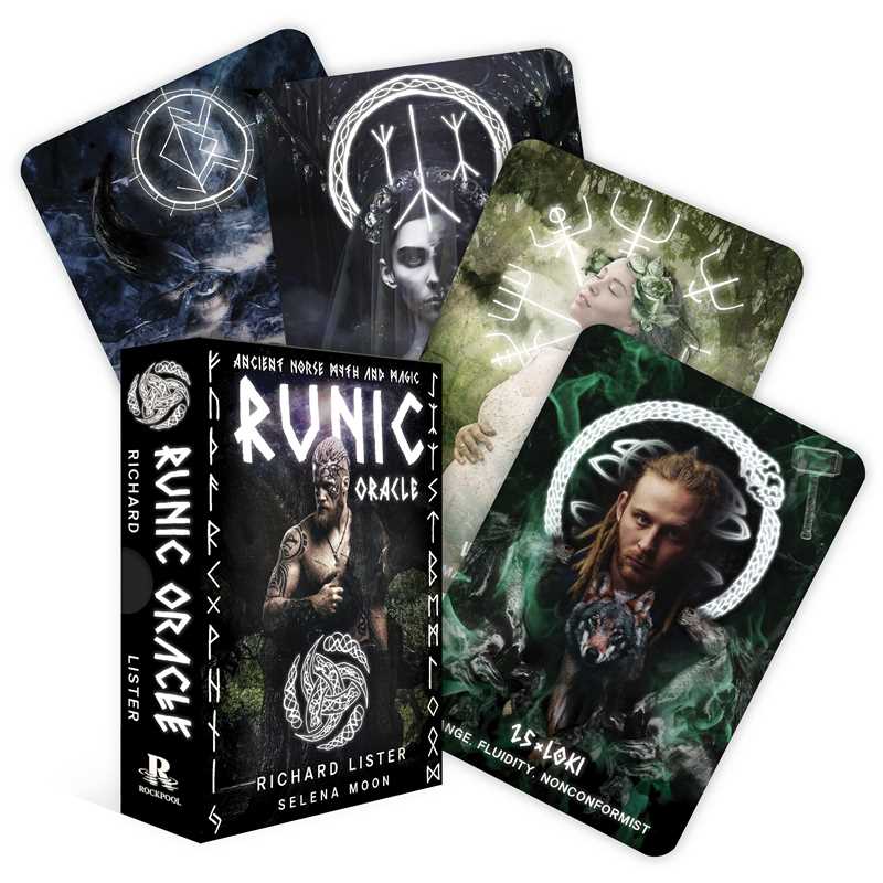 Runic Oracle deck box by Richard Lister - 44 card Norse rune deck