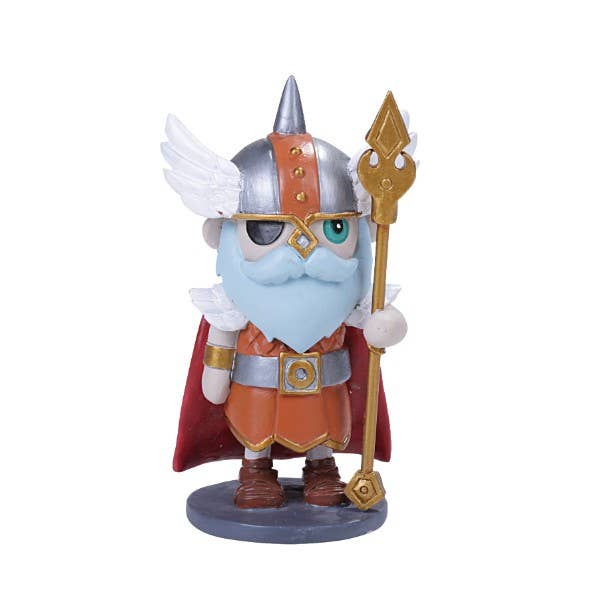 Norsies Odin figurine by Summit Collection — cute chibi cold cast resin Norse mythology collectible, 4.13 inches tall