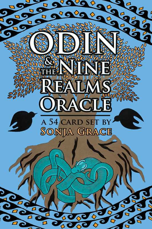 Odin and the Nine Realms Oracle by Sonja Grace - 54 Norse mythology cards with guidebook and runes