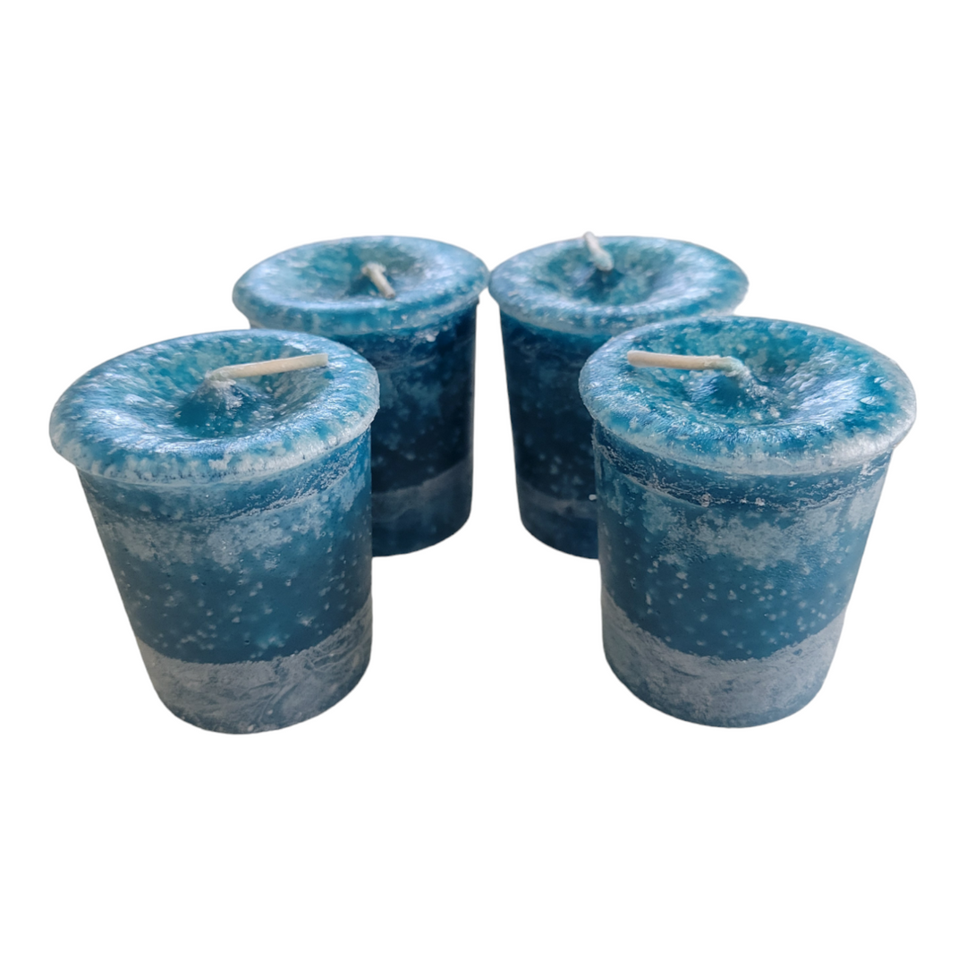 Set of 4 Reiki-charged blue Angel&