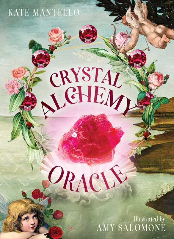 Crystal Alchemy Oracle deck box by Kate Mantello - 36 card crystal healing oracle