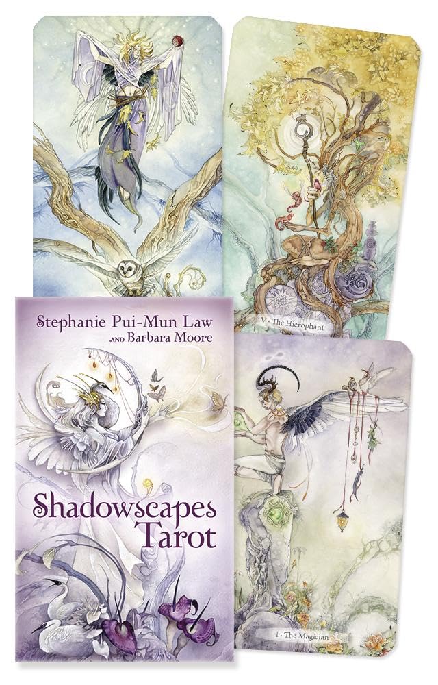 Shadowscapes Tarot Deck by Stephanie Pui-Mun Law — 78-card watercolor fantasy tarot set in clamshell box