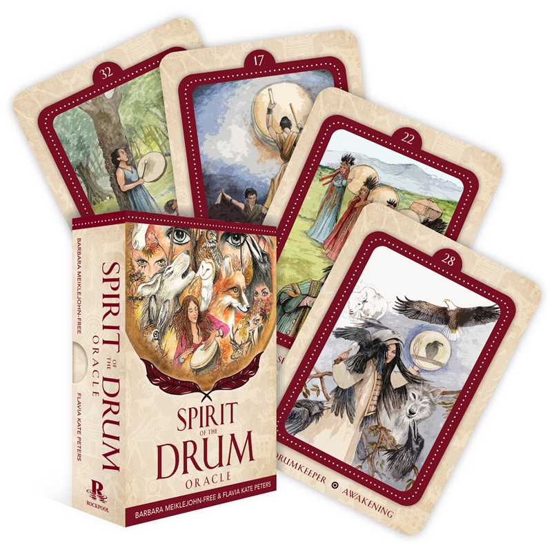 Spirit of the Drum Oracle by Barbara Meiklejohn-Free - 36 cards for sacred rhythm and sound healing