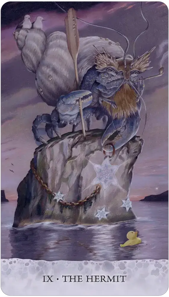 Tarot of Tides Major Arcana cards with Bob the duck Rider-Waite inspired