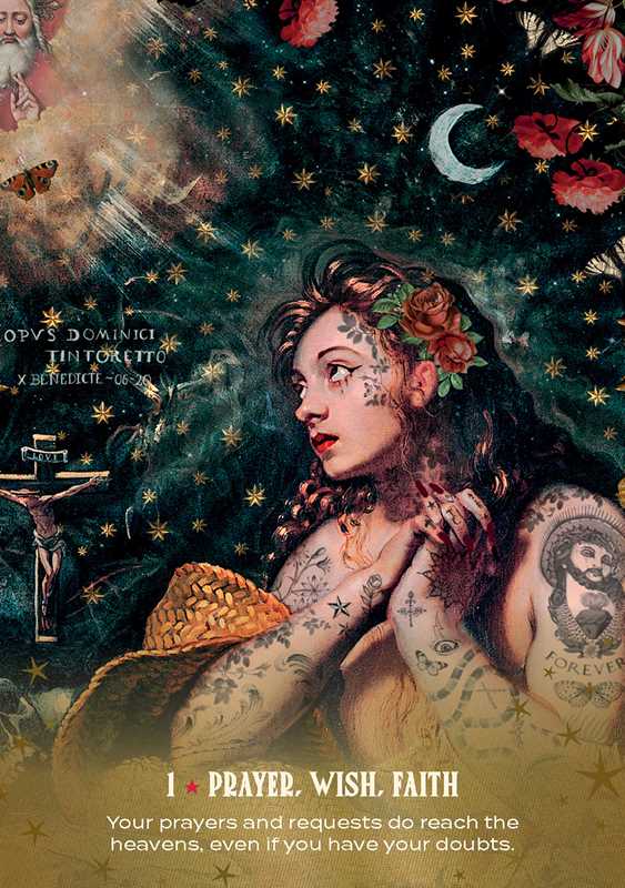 Tell Me You Love Me Oracle card example - 1 Prayer, wish faith by SandyTatoo