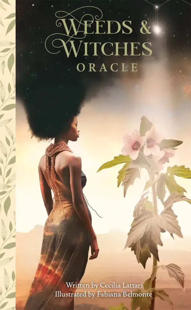 Weeds and Witches Oracle 64-page guidebook with plant magic wisdom