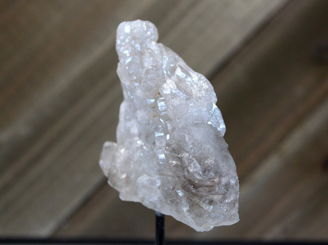 Alligator Quartz Crystal on Display Stand - Elestial Quartz, Love & Light