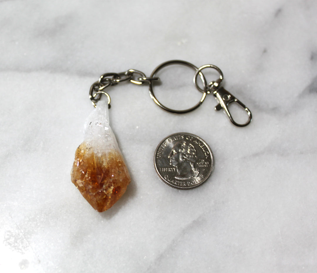 Citrine Point Keychain